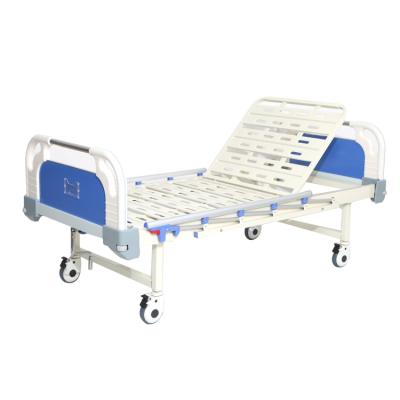 China Manual Easy Operate Factory Price One Function Hospital Bed 1 Crank Medical Bed Manual In Hospital for sale