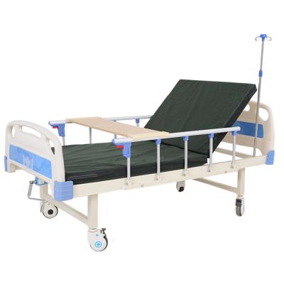 China Manual Easy Operate Bed Hospital ABS Best Price Manual One Crank Bed Medical Equipment Birdcatcher Patient Bed for sale