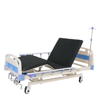 China Manual Easy Operate Wholesale ZC Surface 4 Function Hospital Bed Four Cranks Manual For Sick for sale