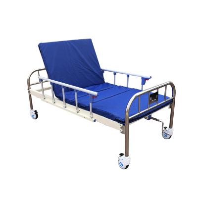 China Manual Easy Operate Cheap 1 Crank Manual Hospital Bed For Patients With Production Function for sale