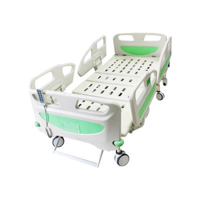 China Hospital Bed Hospital Furniture ABS Two Crank Electric Patient Hospital Bed For Sale for sale