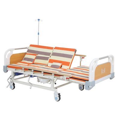 China Hot Selling Hospital Medical Equipment Hospital With Multifunctional Nursing Crank Manual Mattress Bed for sale