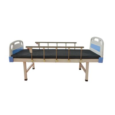 China Manual Easy Operate Wholesale Cheap Price High Quality Metal Flat Medical Hospital Beds for sale