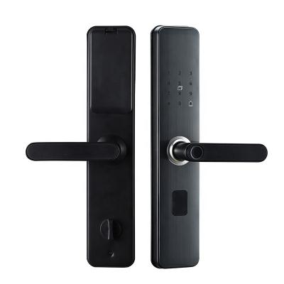 China Luxury Dunxiaodun Multiple Unlock Ways Semi-automatic Intelligent Home Hotel Smart Lock Door Smart Fingerprint Door Lock for sale