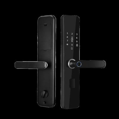 China New Card Digital Door Lock Aluminum Door Smart Fingerprint Door Lock T8 for sale