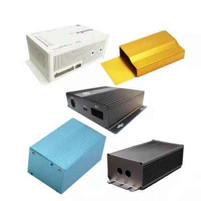 China Electronic Material 2022 Waterproof Aluminum Housing Power Supply Laser Machine Battery Shell Bending Sheet Metal Welding Fabrication for sale