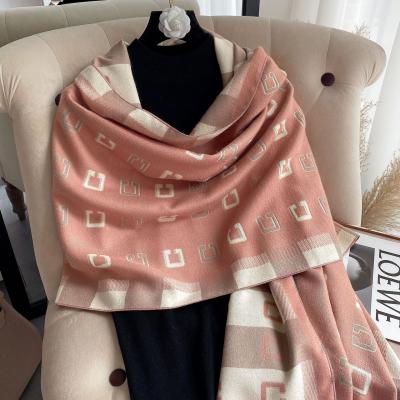 China Main Use Winter Scarf Set China Wholesale High Quality Imitation Cashmere Scarf Fashion Decorated Scarf for sale