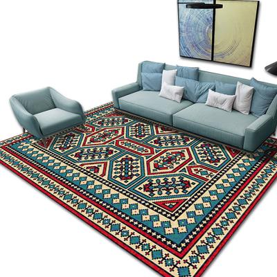 China Stain Resistant Home Ethnic Bohemian Living Room Carpet Decoration Office Rug Large Style Carpet for sale