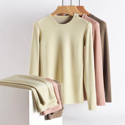 China 2022 new style women's thermal underwear QUICK DRY silk wool set thin body Autumn Clothes Thermal Underwear for sale