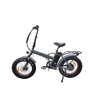 China Aluminum alloy 48V 14Ah lithium battery disc brake hot tire fat folding electric bike 500w 20 inch for sale