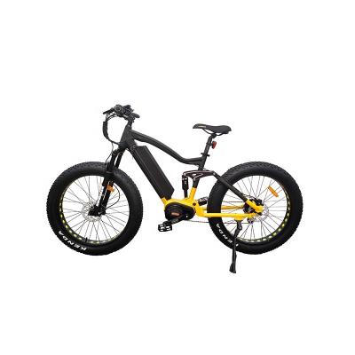 China China 1000W Powerful E-Bike Aluminum Alloy Mid Motor Drive Fat Bike High Speed ​​Electric Double Suspensions for sale