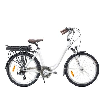 China Best Price 250W Aluminum Alloy Brushless Motor 24inch Electric Citybike 36V 13Ah Lithium Battery Tires Electric Bike for sale