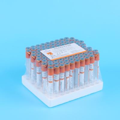 China Orang Red Cap Glass Plastic Vacuum Pro Coagulation Tube 1ml - 10ml Disposable for sale