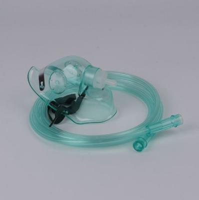 Chine Medical PVC Disposable Oxygen Mask Simple Portable Green à vendre