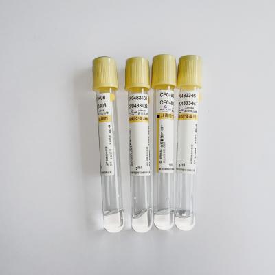 Chine Chapeau de forte stabilité vacuum blood colletion tube de jaune de tube de gel et d'activateur de caillot à vendre