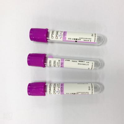 China CE ISO 13458 del tubo de la sangre del top de la lavanda K2/K3 del EDTA certificado en venta