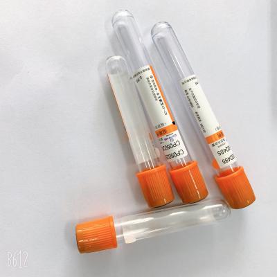 Chine Preuve extérieure intérieure douce de fuite de tube supérieur orange de sang de l'ANIMAL FAMILIER 13*75mm de Bcs à vendre