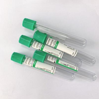 中国 青緑の帽子ナトリウムのヘパリンの血の管の3ML-10MLによってカスタマイズされるロゴ 販売のため