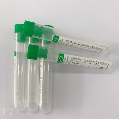 중국 증명서를 주는 혈청 플라스마 EDTA 혈액 수집 관 메마른 세륨 ISO13485 판매용