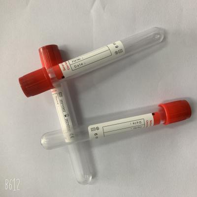 China Tubo del suero de la colección 6.0ml de la sangre del vacío con el activador del coágulo en venta