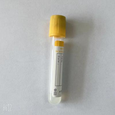 China El CE amarillo disponible del tubo del gel del uso médico y del activador del coágulo certificó en venta