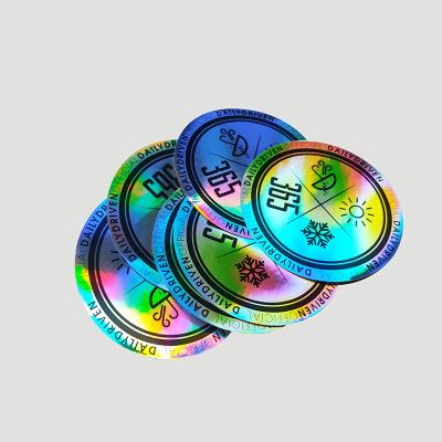 China Waterproof+Eco-friendly Adhesive Custom Hologram Die Cut Stickers , Round Circle Holographic Sticker Labels Print for sale