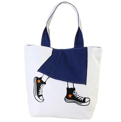 China Wholesale Cheap Eco Friendly Eco Friendly Custom Recycled 100% Cotton Organic Washable Daily Travel Large Canvas Tote Bag for sale