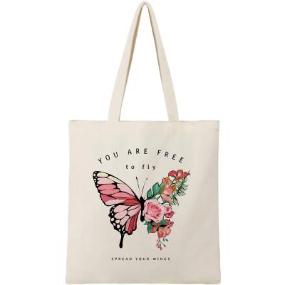 China Custom Logo Canvas Grocery Tote Shopping Bag Printing Cotton Eco-Friendly High Quality Recyclable Heavy Bag Full Packing for sale