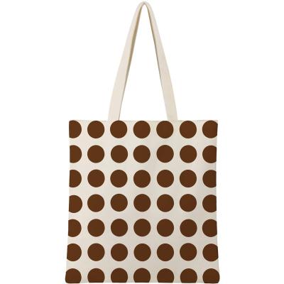 China Custom Shopping Cotton Printed Natural Eco-Friendly Fashion Full Color Heavy Thick Logo Canvas Tote Bag for sale