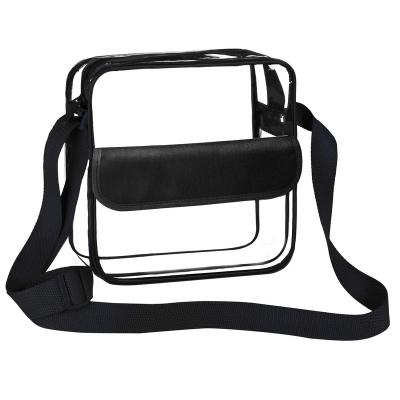 China Stadium Venues Or Concert Purse Clear Stage Approved PVC Beach Walking Cross - Body Shoulder Messenger Bag With Adjustable Strap for sale