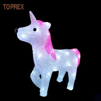 China Bulb Can Be Customized Christmas LED 3D Indoor Glowing Acrylic Unicorn Lights Animal Modeling Lights for sale