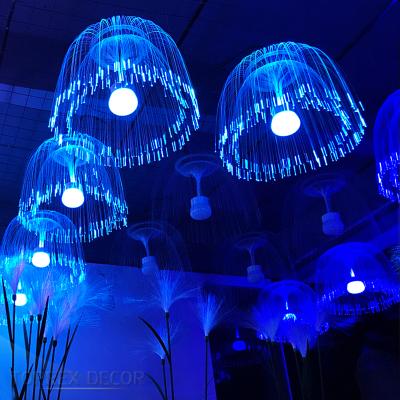 China With Alibaba Wholesale Remote Fiber Optic LED Jellyfish Controller Hanging Event Decoration for sale