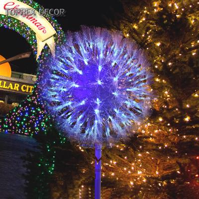 China Special Designing Color Toprex Event Lights Dandelion Fiber Optic Flowers Led Light Decorations for sale