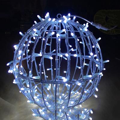 China Regular Shine Decorating Christmas Ornaments Outdoor 3d Ball Led for sale