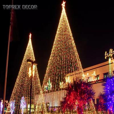 China Outdoor Import LED Chip TOPREX Large Commercial Smart Pattern Led String Light Christmas Tree for sale