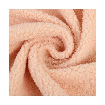 China Teddy Polyester Fabric For Furniture And Tear-resistant Clothes For Winter Coat for sale