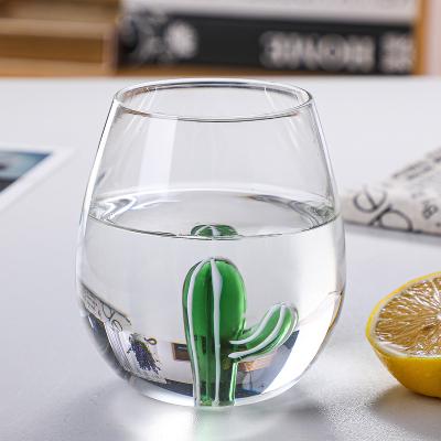 China Viable Creative Animal Glass Women's Cup Beautiful Gift Borosilicate Glass Water Drinking Glass Cup High Cup for sale