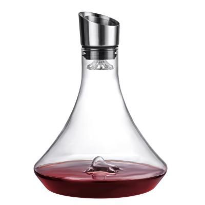 China Viable new creative design crystal glass wine decanter household wine divider lead-free wine pot set European style for sale