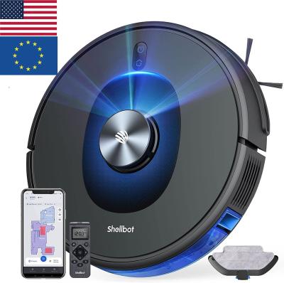 China Hotel SL60 Laser Radar Sensor Battery Laser Floor Tuya Robot Vacuum Cleaner Wet Dry Mop With Charging Station for sale