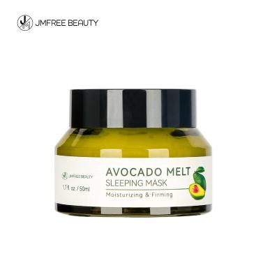 China Moisturizer JMFREE OEM/ODM Natural Organic Vegan Skin Moisturizer Sleep Mask Cream Aavocado Sleeping Facial Mask for sale