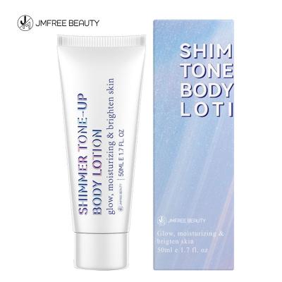 China Moisturizer JMFREE Wholesale Natural Body Highlighter Waterproof Moisturizing Whitening Body Lotion With Shimmer for sale