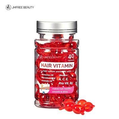 China Nourishing JMFREE Hot Sale Private Label Organic Hair Treatment Capsule Serum Hair Care Smooth Vitamin Hair Oil Capsules for sale