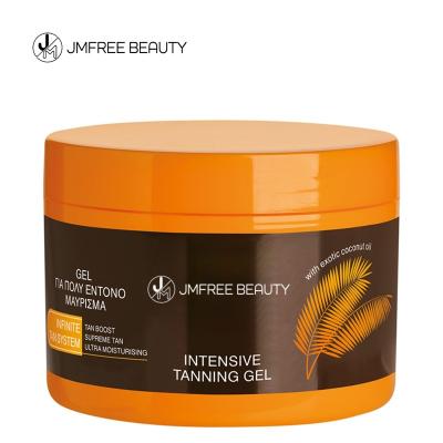 China Tanning JMFREE Wholesale Tanning Lotion Gel Dark Suntan Intensive Tanning Sunbed Cream Organic Indoor Self Tanning Gel for sale