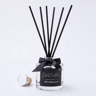 China Viable Wholesale Home Of Reed Diffuser Custom Glass Bottle Perfume Scented Reed Diffuser With Stick for sale