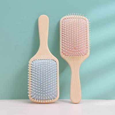 China Waterproof Custom Natural Bamboo Wooden Scalp Paddle Scented Frangrance Massage Detangling Luxury Hair Brush for sale