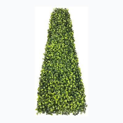 China Plastic Wholesale Decoration Items Home Outdoor Wide Artificial Tall Plants and Topiary Fake Trees Boxwood for sale