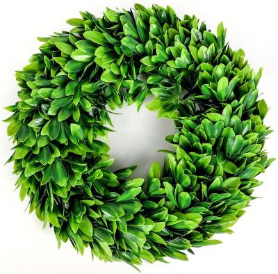 China Plastic Artificial Green Leaves Braid 17