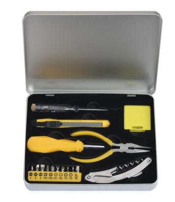 China 17 pcs mini tool set ,with pliers ,screwdriver bits ,test pen ,tape for sale