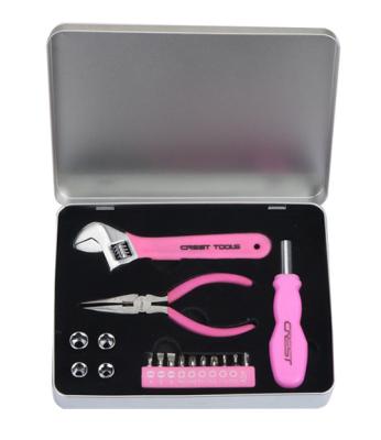 China 18 pcs mini tool set ,with pliers ,screwdriver bits ,sockets ,wrench for sale