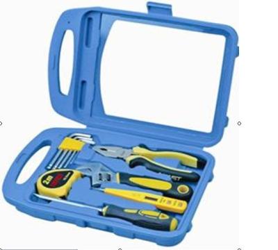 China 11 pcs household tool set ,with pliers,wrench,hex key ,test pen ,tape . for sale